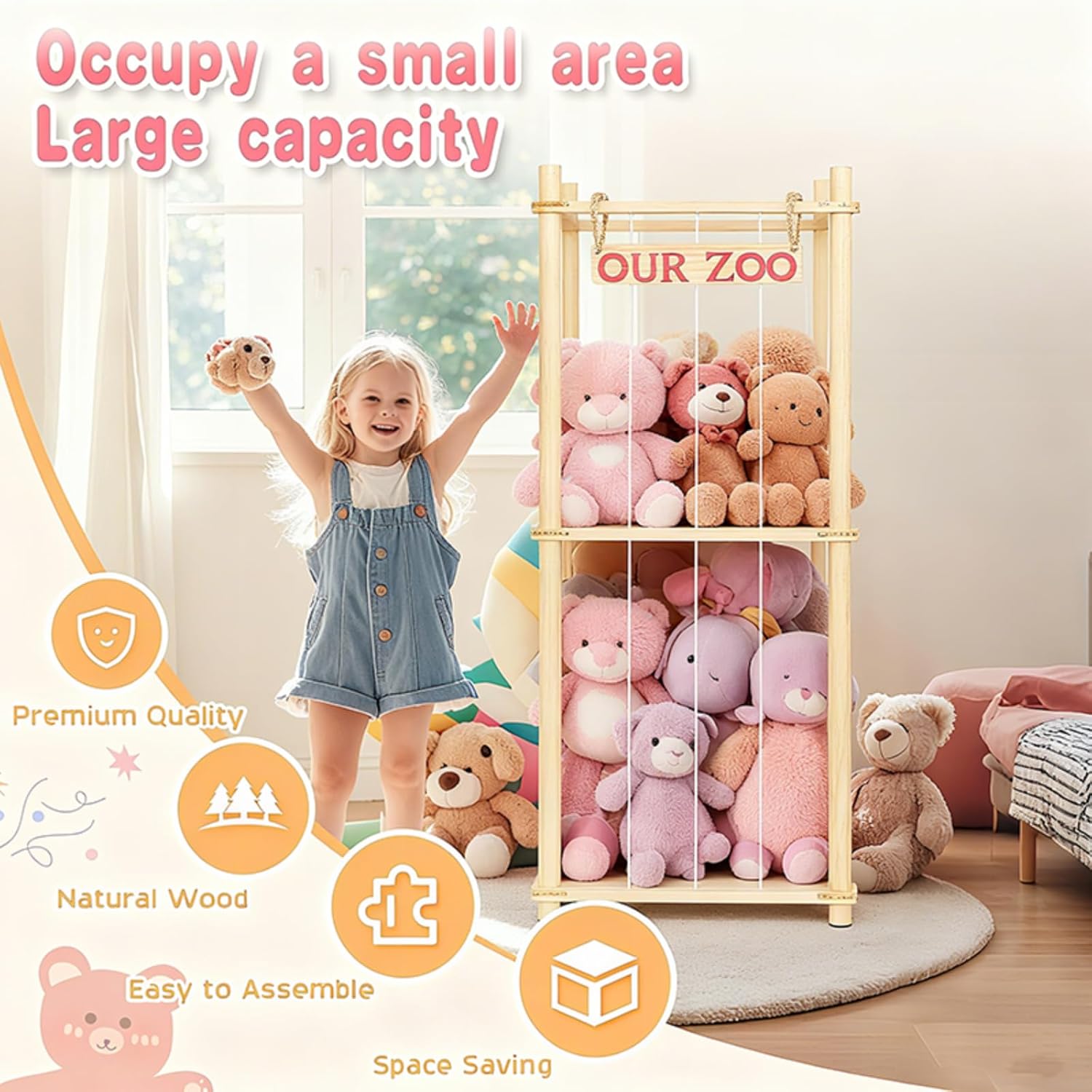 Stuffed Animal Storage with El – обзор и цена Kids & Toys Expo Saudi Arabia