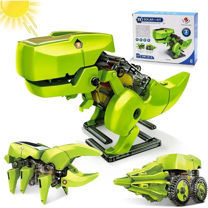3-in-1 Solar Robot Kit, Dinosa – обзор и цена Kids Toys Under $10