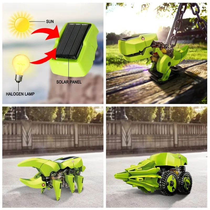 3-in-1 Solar Robot Kit, Dinosa – обзор и цена Kids Toys Under $10