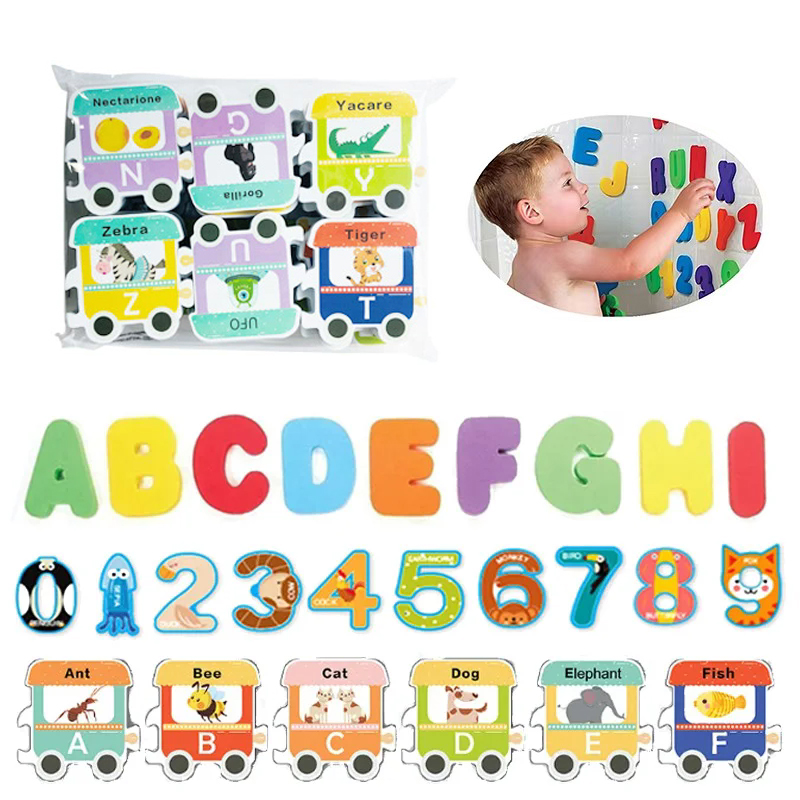 Kids Baby Bath Toys Fun Foam L – обзор и цена Bath Letter Number Foam
