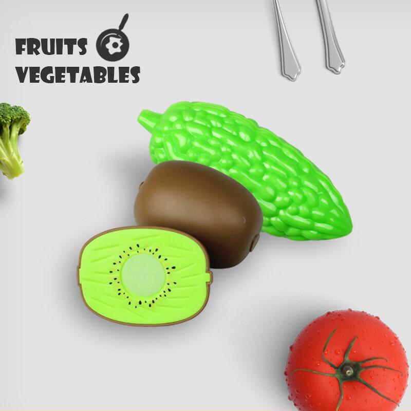 Cutting Play Food Set For Kids – обзор и цена Kids Toys Kitchen Set