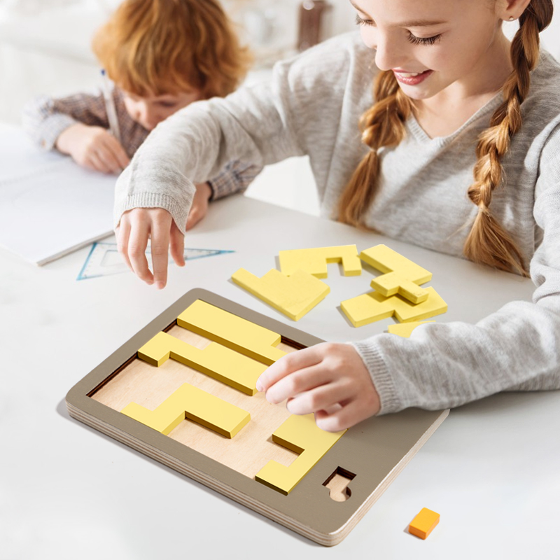 Wooden Geometric Puzzles Chall – обзор и цена Wooden Puzzle Kids