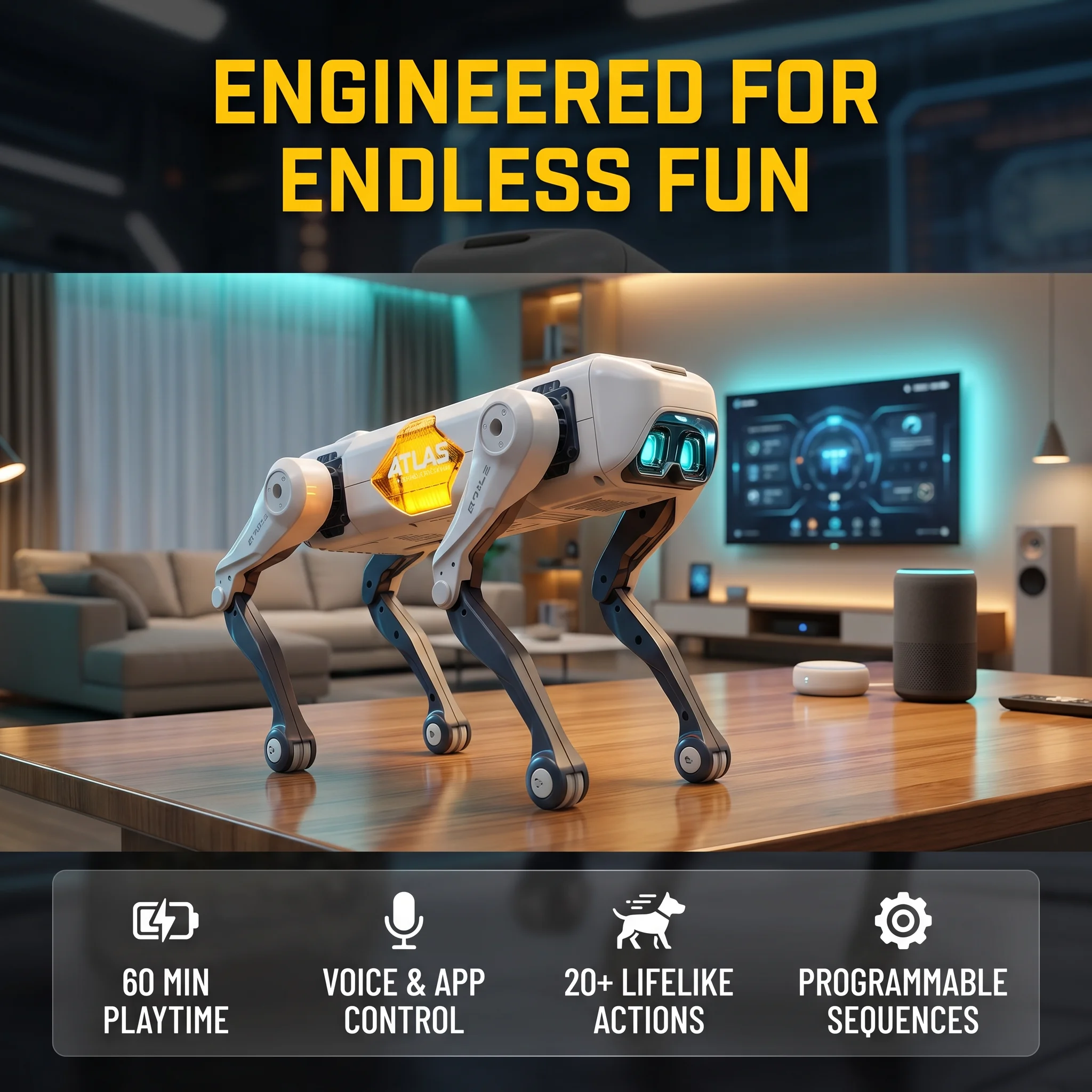 AI Smart Robot Dog, Voice & AP – обзор и цена Kids Y Toys
