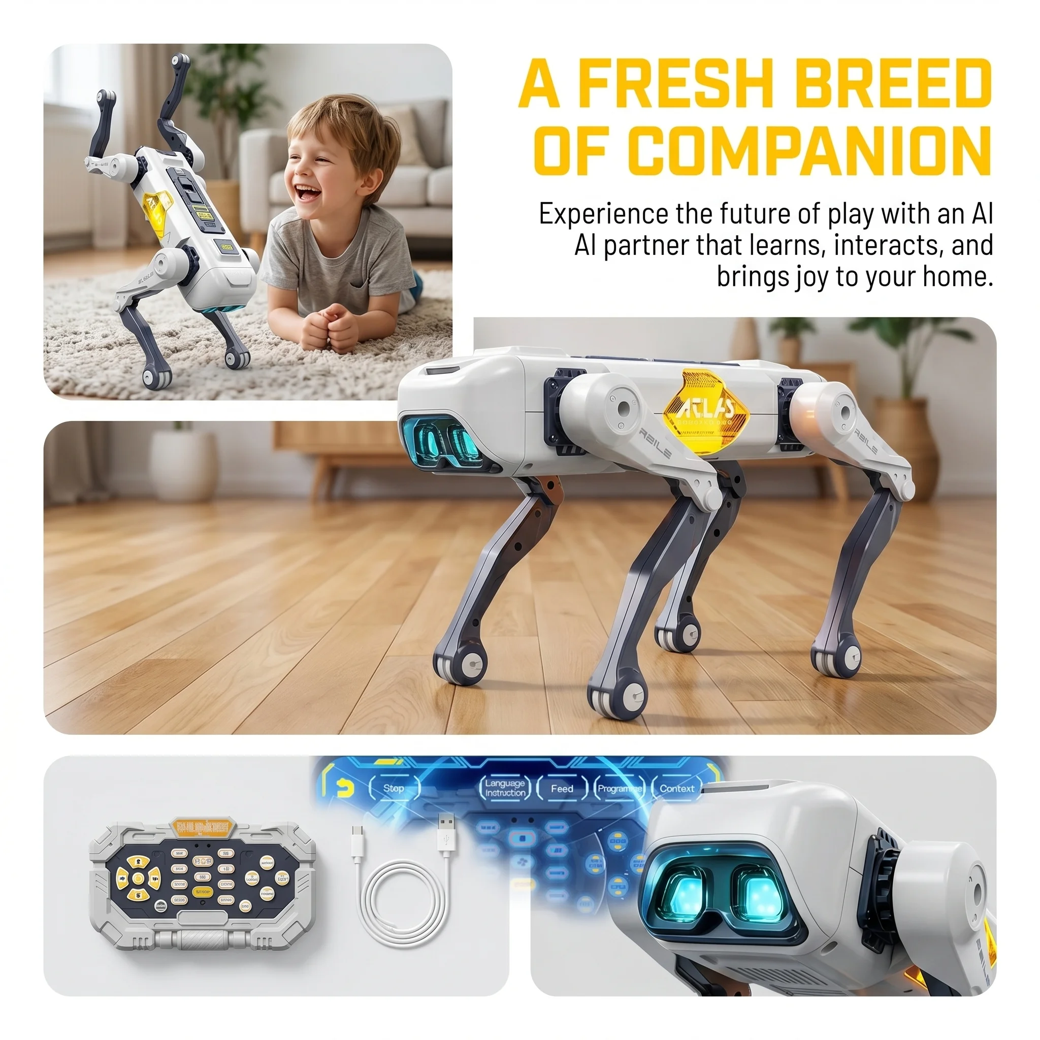 AI Smart Robot Dog, Voice & AP – обзор и цена Kids Y Toys