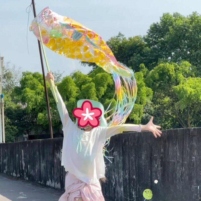 Hand-Painted Large Fish Kite P – обзор и цена Kite Wind Outdoor