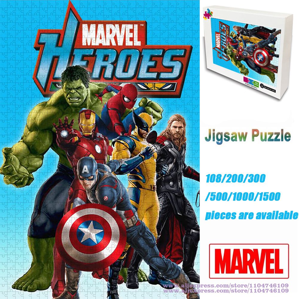 Marvel Heroes Puzzle Jigsaw Ca – обзор и цена Wooden Puzzle Kids