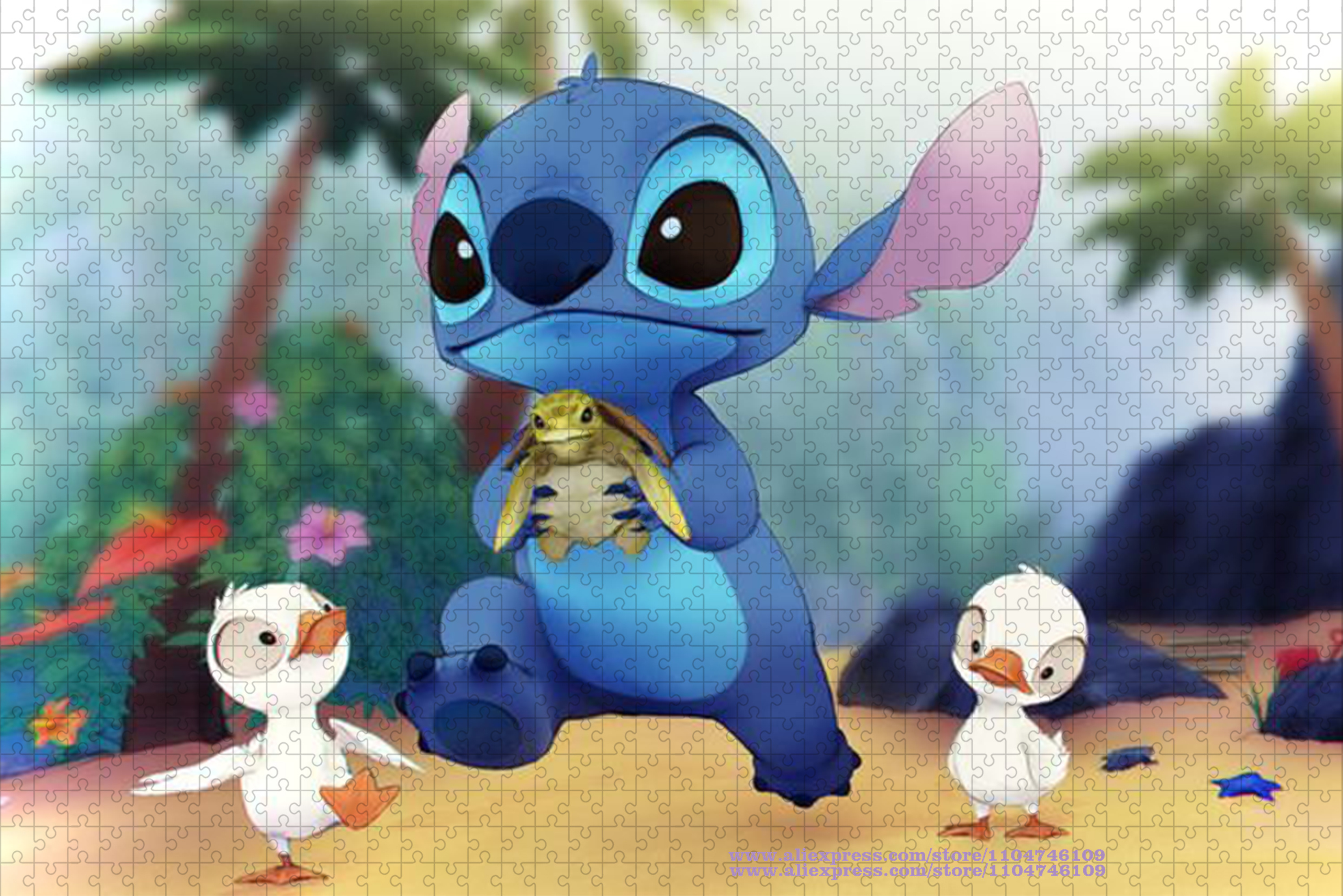 Anime Lilo & Stitch Puzzle Jig – обзор и цена Wooden Puzzle Kids