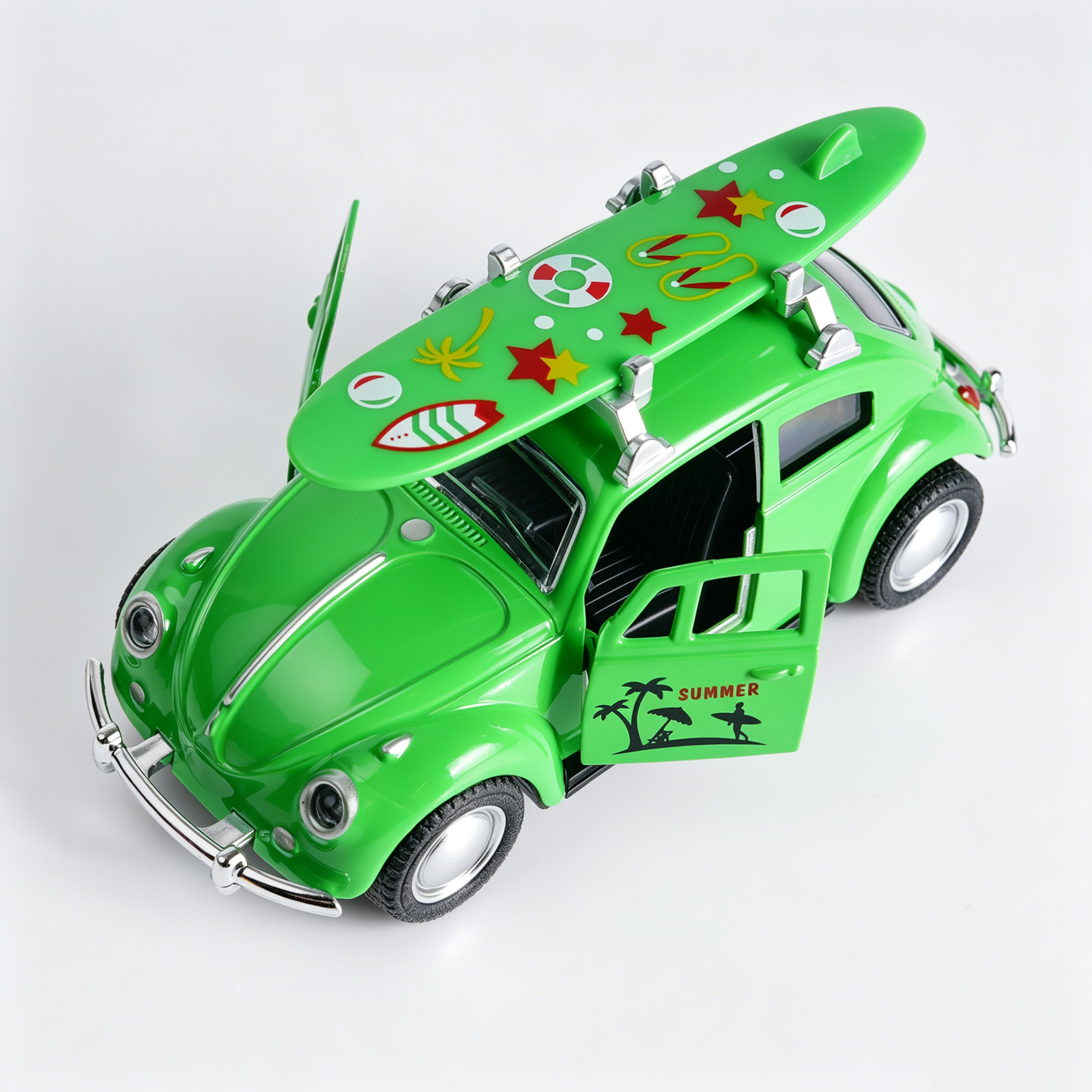 Retro Green Beetle Diecast Car – обзор и цена Kids Y Toys