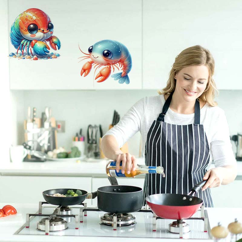 Cute Shrimp Sticker Kitchen Re – обзор и цена Kids Toys Kitchen Set