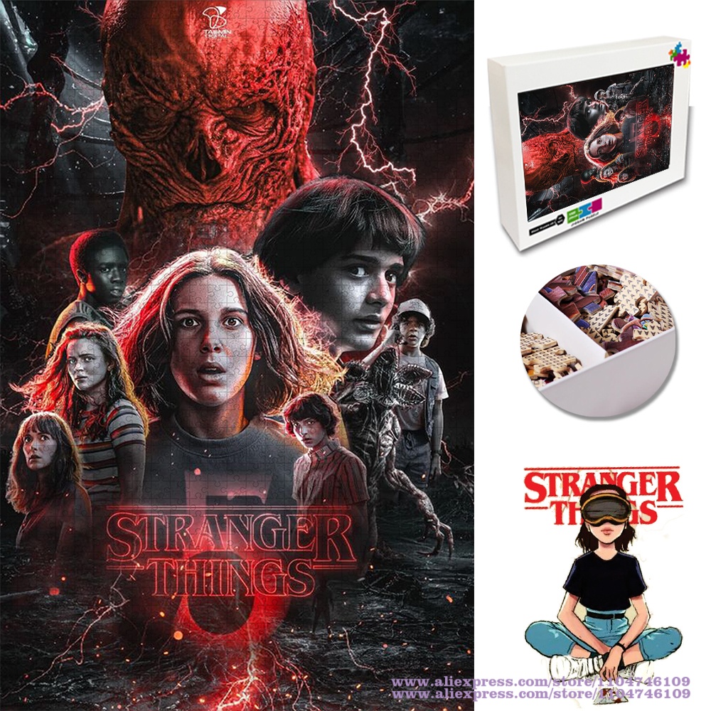 Stranger Things Puzzle Jigsaw  – обзор и цена Wooden Puzzle Kids